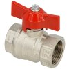 Brass ball valve 1 1/4" IT/IT, DN 32 with wing...
