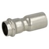 Stainless steel press fitting reducer 28 x 18 mm M/F with...