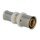 Press fitting straight coupling reduced 26 x 16 mm TH-profile