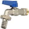 Ball valve 1/2", blue handle nickel-plated brass,...