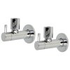 Design angle valve 1/2" - double pack chrome, with...