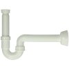 Tubular siphon 1 1/4" white DN 40 mm